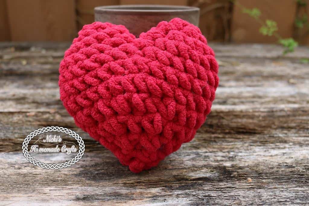 Beautiful Crochet Stuffed Heart Free Pattern Nicki's Homemade Crafts