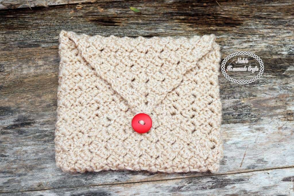 Easy Crochet Heart Envelope Nicki's Homemade Crafts