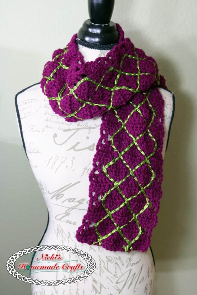 Diamond Crochet Scarf