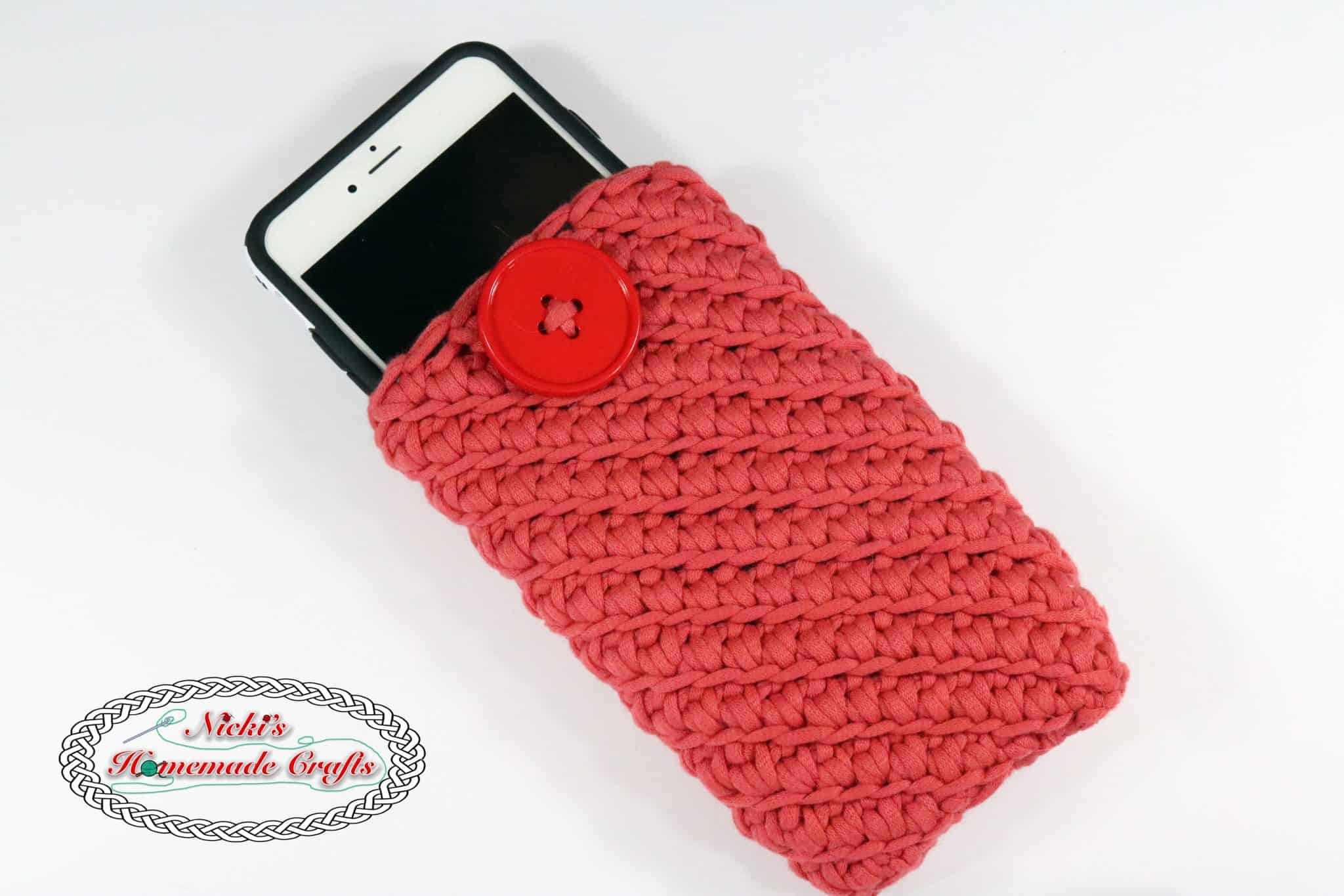 Cell Phone Pouch Free Crochet Pattern Nicki's Homemade Crafts