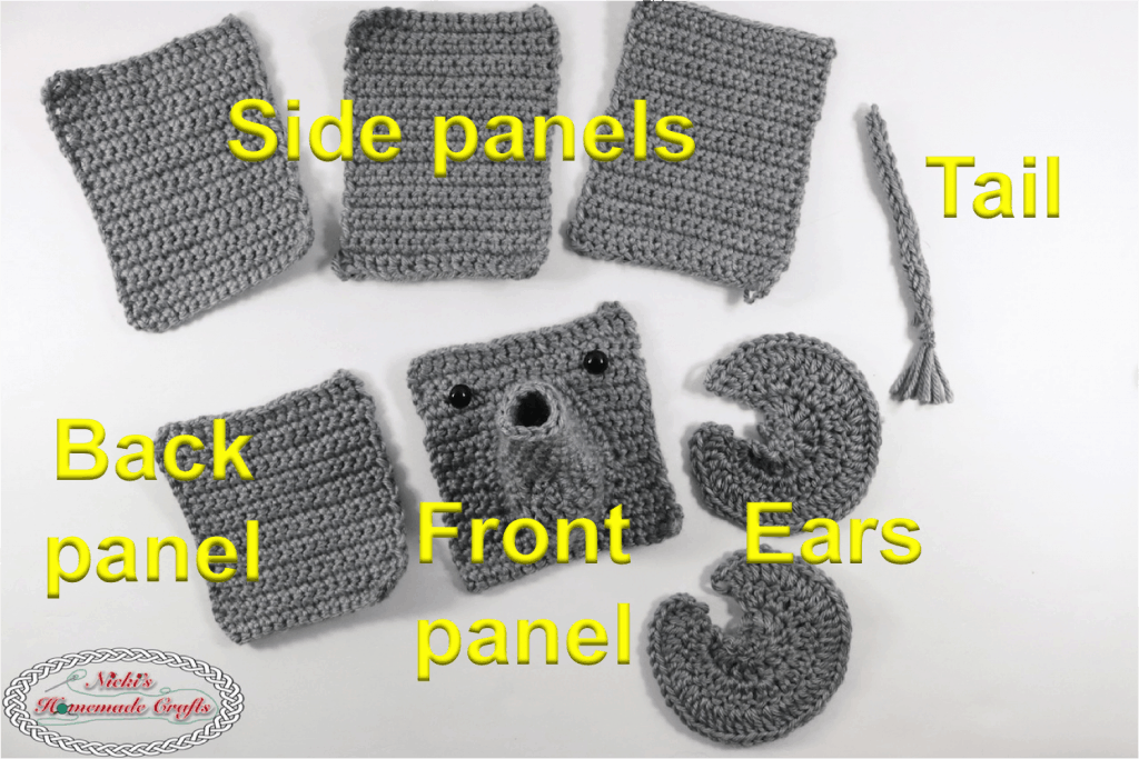 Elephant Tissue Box Cover Free Crochet Pattern