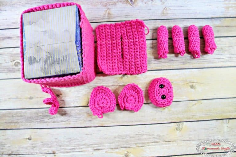 Adorable Crochet Piggy Bank - FREE Pattern - Nicki's Homemade Crafts