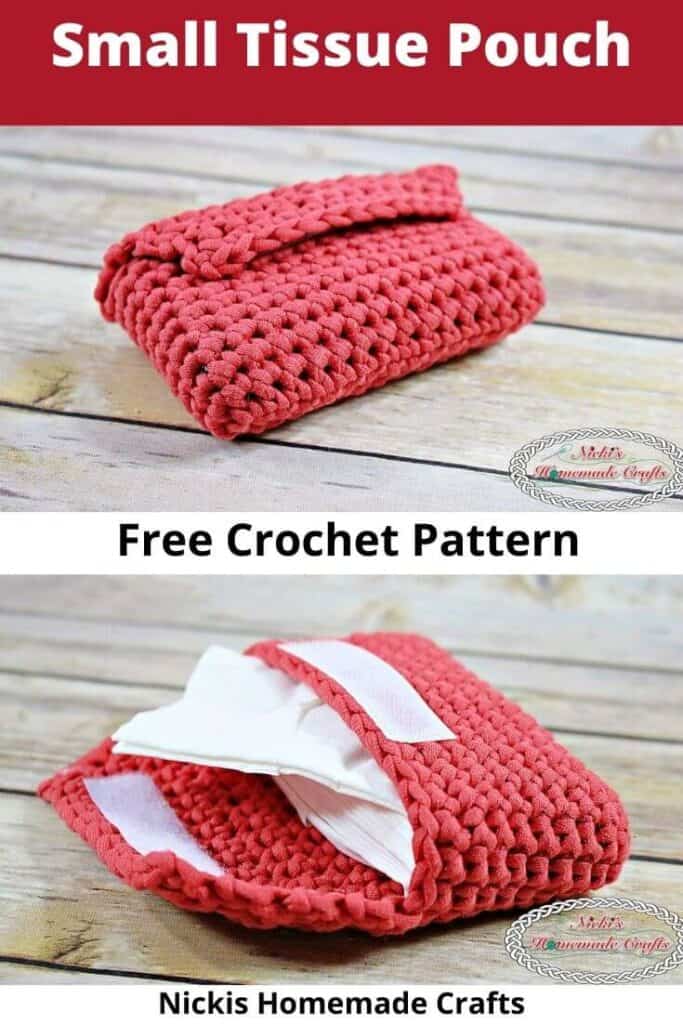 Crochet Small Tissue Pouch Pattern