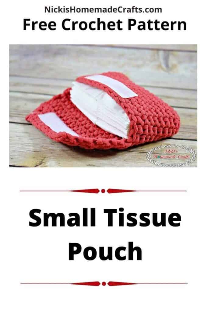 Easy Crochet Tissue Pouch Free Pocket Tissue Holder Pattern