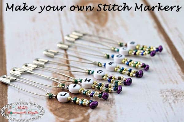 Diy How To Make Your Own Stitch Markers For Crochet And Knitting Nicki S Homemade Crafts