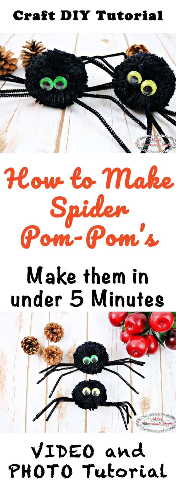 How to Make a Pom Pom 4 Different Ways - Nicki's Homemade Crafts