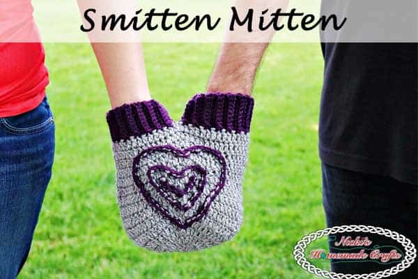 Hand Holding Mitten Free Pattern for Couples - Nicki's Homemade Crafts