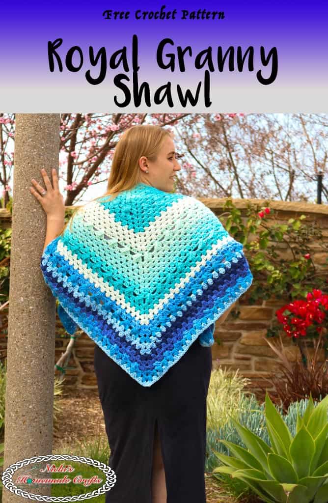 Download Crochet Shawl Pattern Using Granny Stitch - Nicki's Homemade Crafts