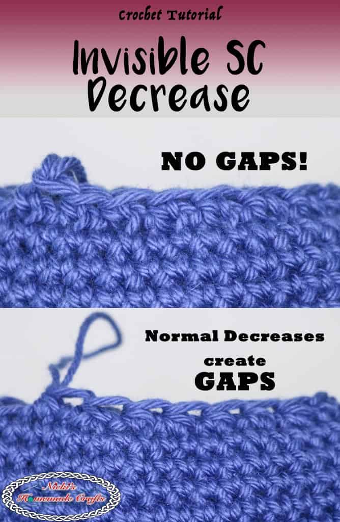 How to Crochet Invisible Decrease Nicki's Homemade Crafts