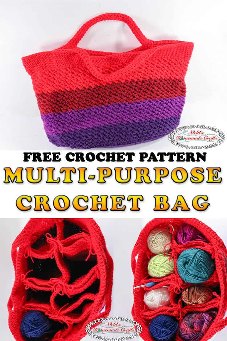 How to Crochet a Multipurpose Crochet Bag - Free Pattern - Nicki's ...