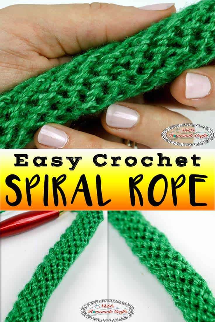 How to Make a Crochet Rope Easy Tutorial Nicki's Homemade Crafts