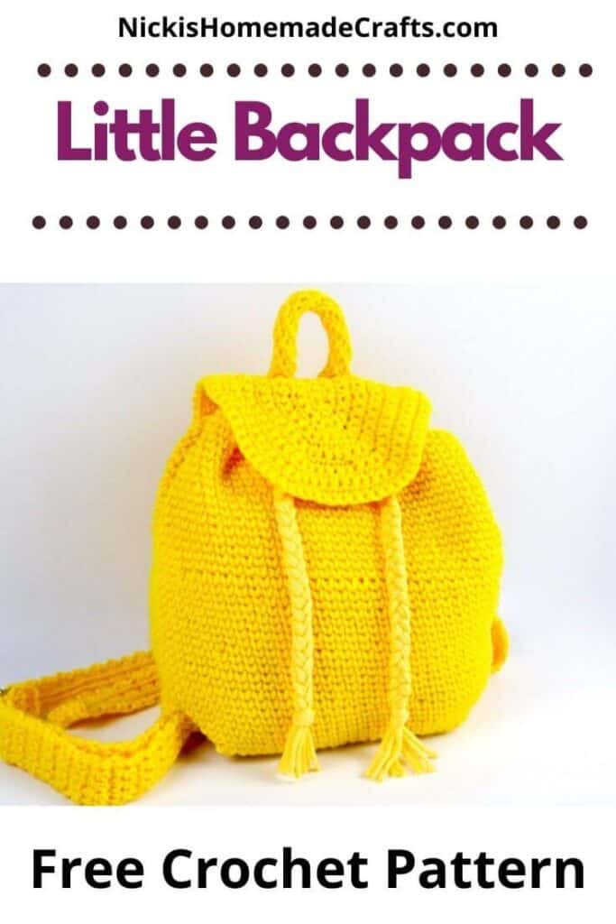 How to Crochet a Backpack with Drawstrings popular among Teens
