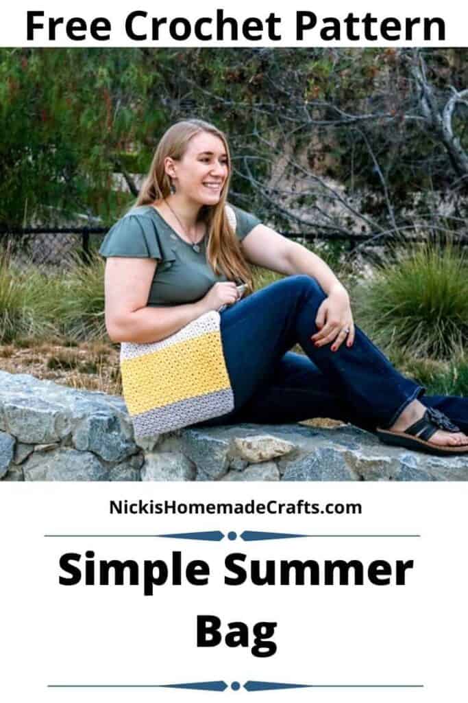 CROCHET PATTERN the Aislinn Plaid Tote Crochet Bag Pattern 