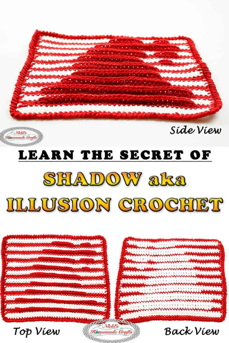 How to Crochet Beautiful Shadow aka Illusion Crochet Easily