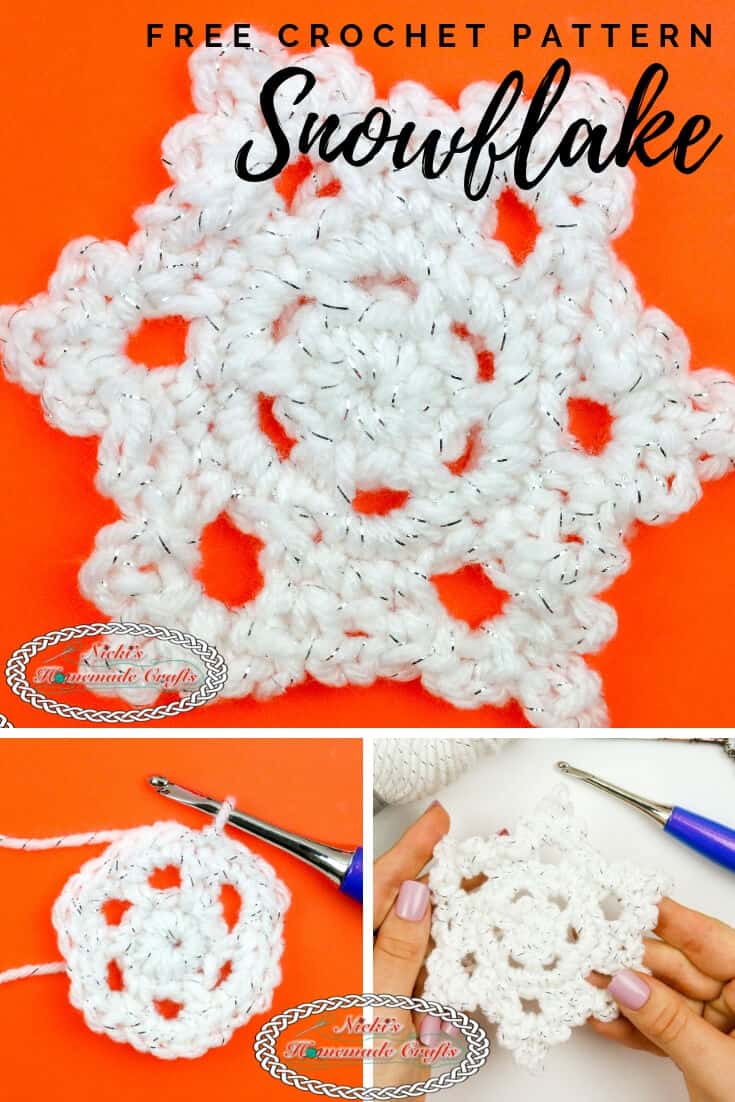 How to Crochet a Beautiful & Easy Snowflake - Free Pattern