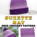 crochet hat with fold up brim pattern