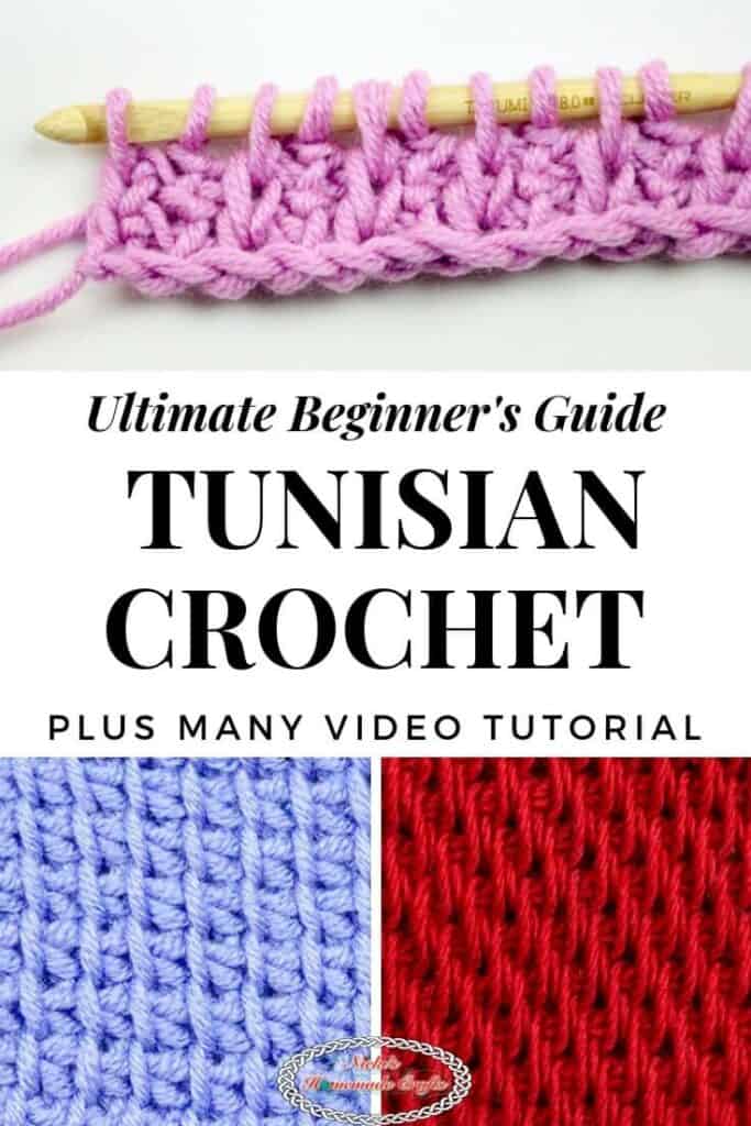 HOW to TUNISIAN CROCHET for BEGINNERS - SIMPLE and KNIT Stitch 
