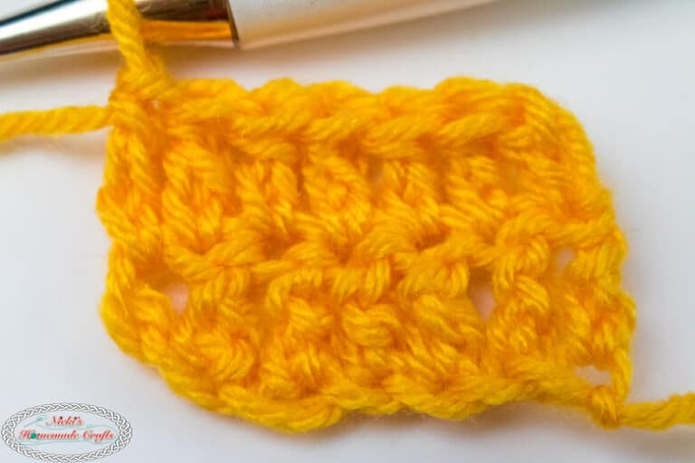 Extended Double Crochet (EDC) Stitch Tutorial - Nicki's Homemade Crafts