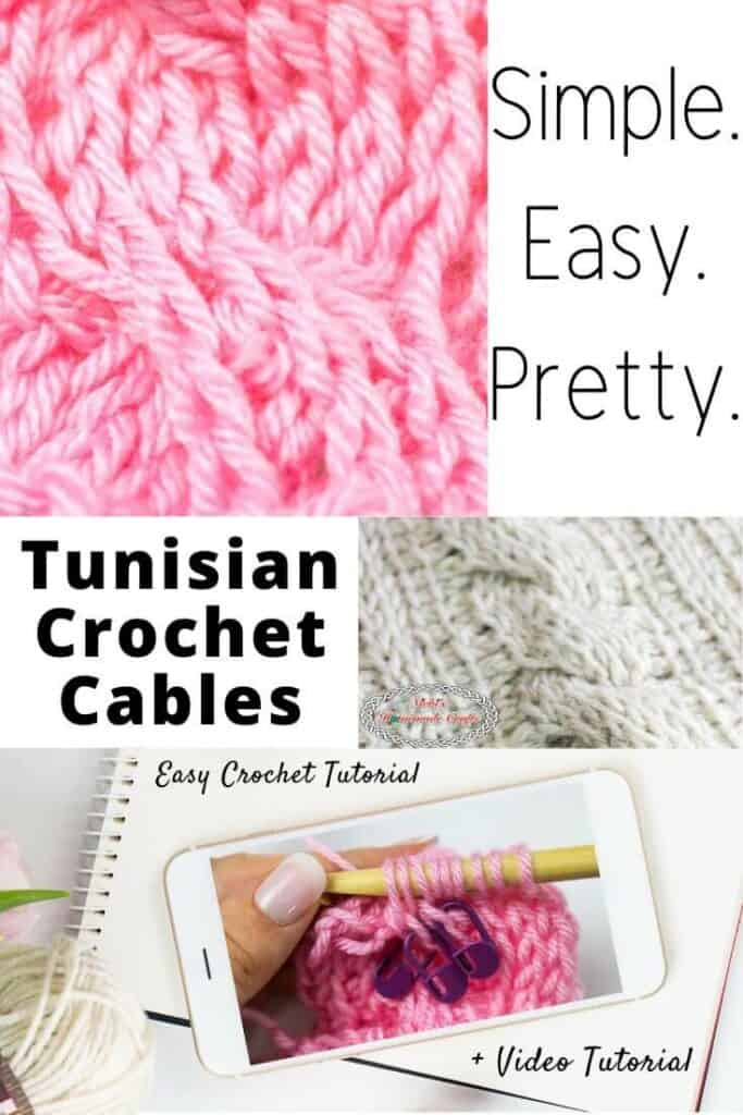 How To Crochet Tunisian Crochet Cables Surprisingly Easy - Nicki's Homemade  Crafts