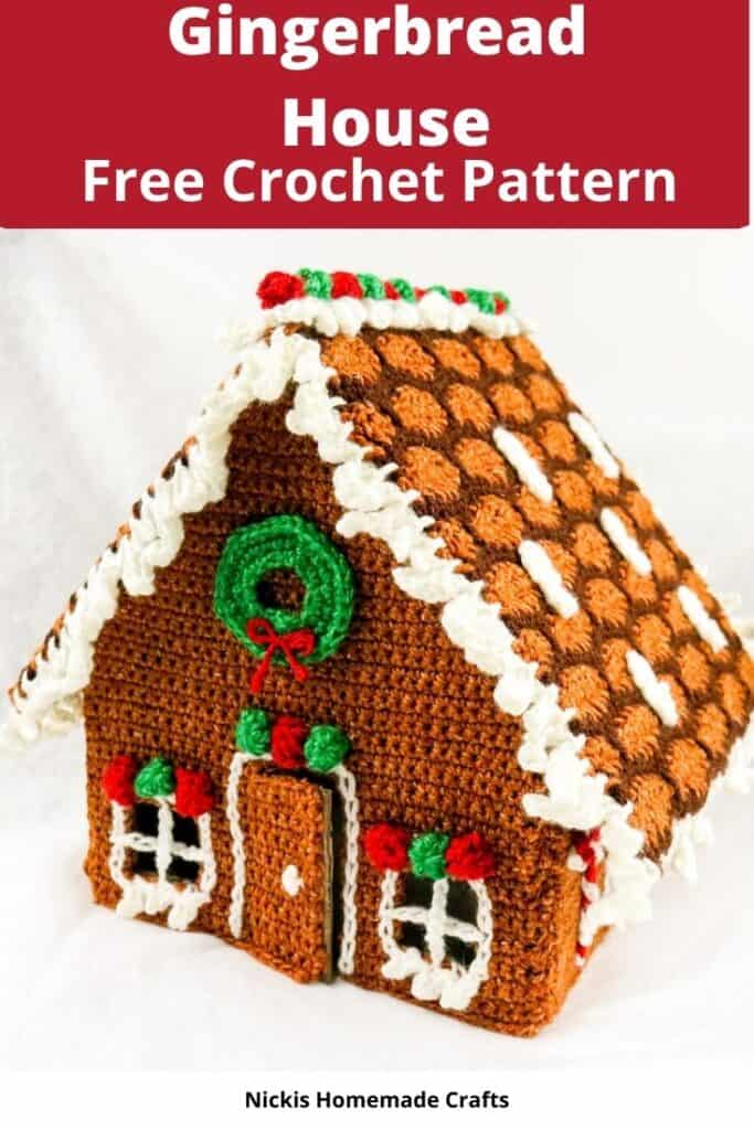 How to Crochet a Gingerbread House for Christmas Free Pattern