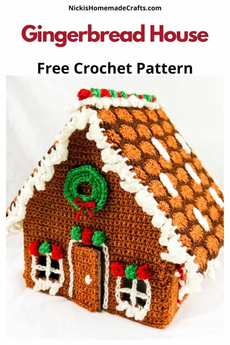 How to Crochet a Gingerbread House for Christmas Free Pattern