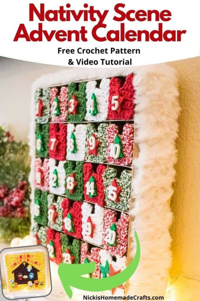 Crochet Nativity Scene Advent Calendar Free Pattern + Video Nicki's