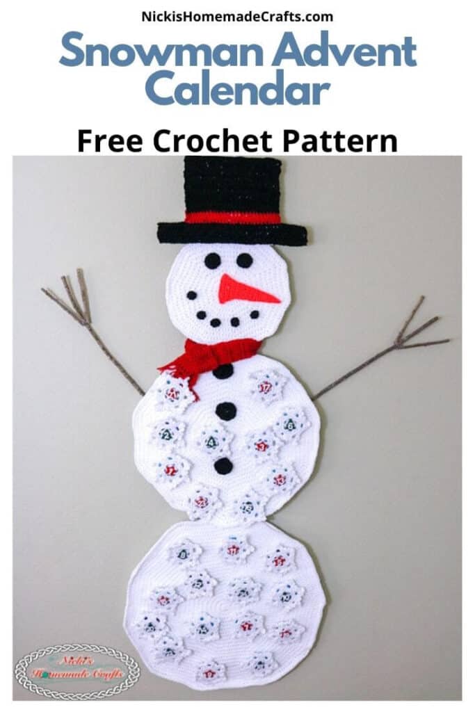 How to Crochet a Snowman Advent Calendar Free Crochet Pattern