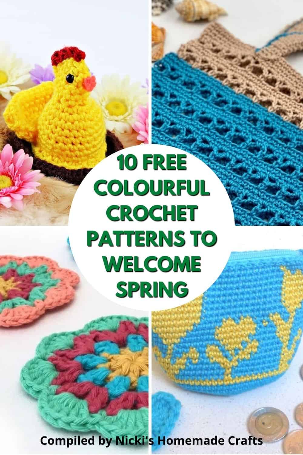 10 Free Colourful Spring Crochet Patterns Nicki's Homemade Crafts