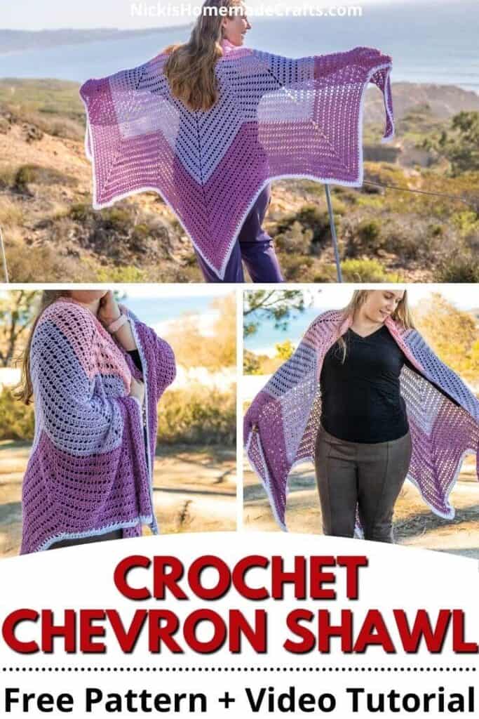 Easy Crochet Tulip Chevron Shawl - Free Pattern with Video Tutorial ...