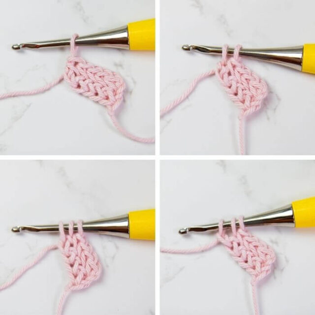 Chainless Foundation Linked Crochet - Tutorial for SC, HDC, DC, and TR ...