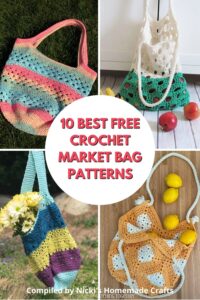 10 Best Free Crochet Market Bag Patterns - Nicki's Homemade Crafts