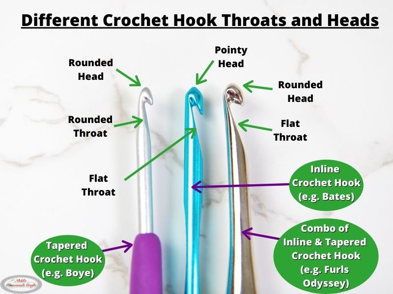 Crochet Hooks  Inline vs Tapered vs Hybrid 