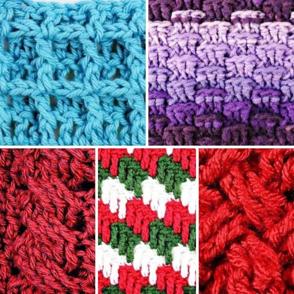 How to Crochet Checker Plaid Stitch 