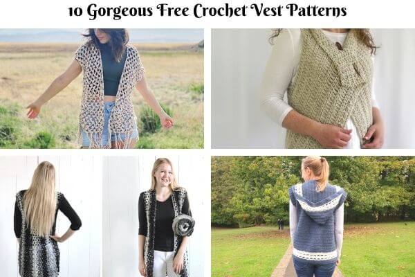 10 Crochet Vest - Stylish Free Patterns 