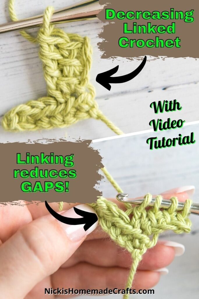 How to Decrease Linked Crochet Stitches - Nicki's Homemade Crafts