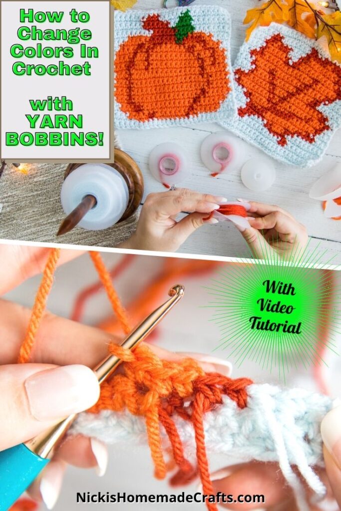 How to use Yarn Bobbins for Crochet - Nicki's Homemade Crafts