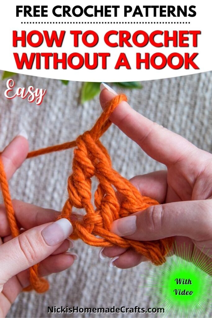 How to Finger Crochet with Thin Yarn, Including Pattern