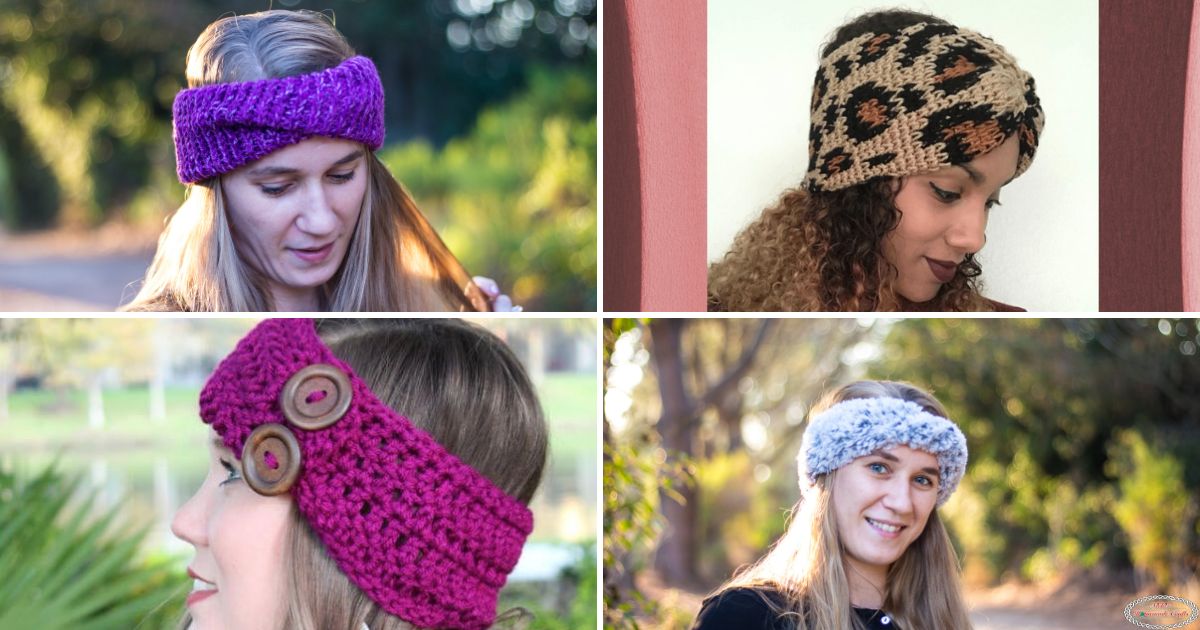 10 Free Crochet Ear Warmer Patterns - Nicki's Homemade Crafts