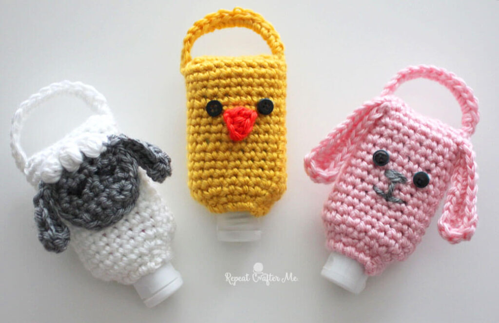 10 Free Crochet Hand Sanitizer Holder Patterns Nicki S Homemade Crafts