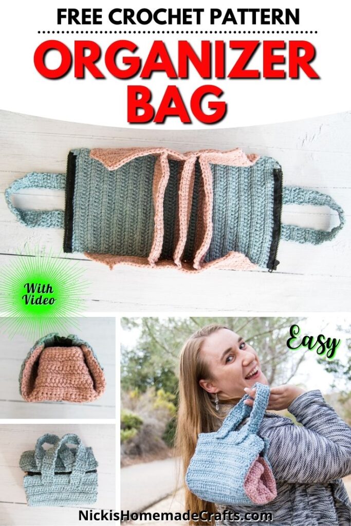DIY Craft and Knitting Bag ORGANIZER + Free Pattern - The Crafting