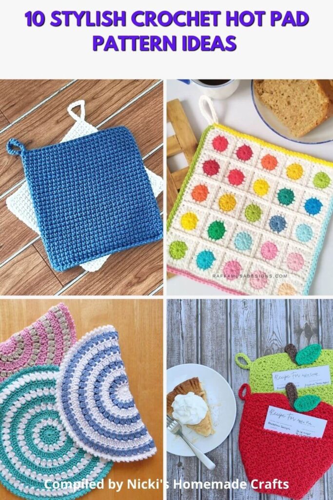 15 Free and Low-Cost Crochet Hot Pad Patterns