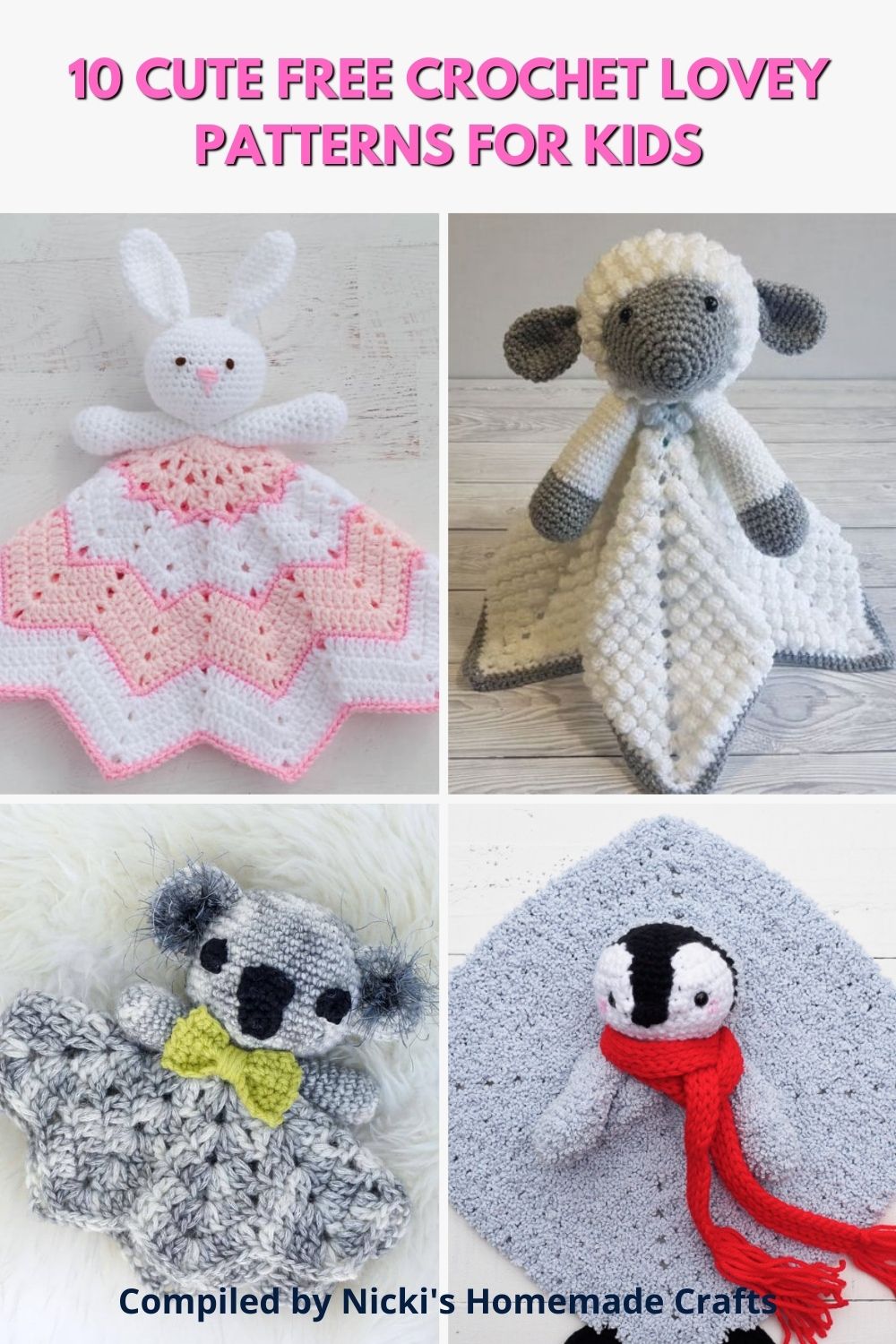 10 Cute Free Crochet Lovey Patterns For Kids Nicki's Homemade Crafts