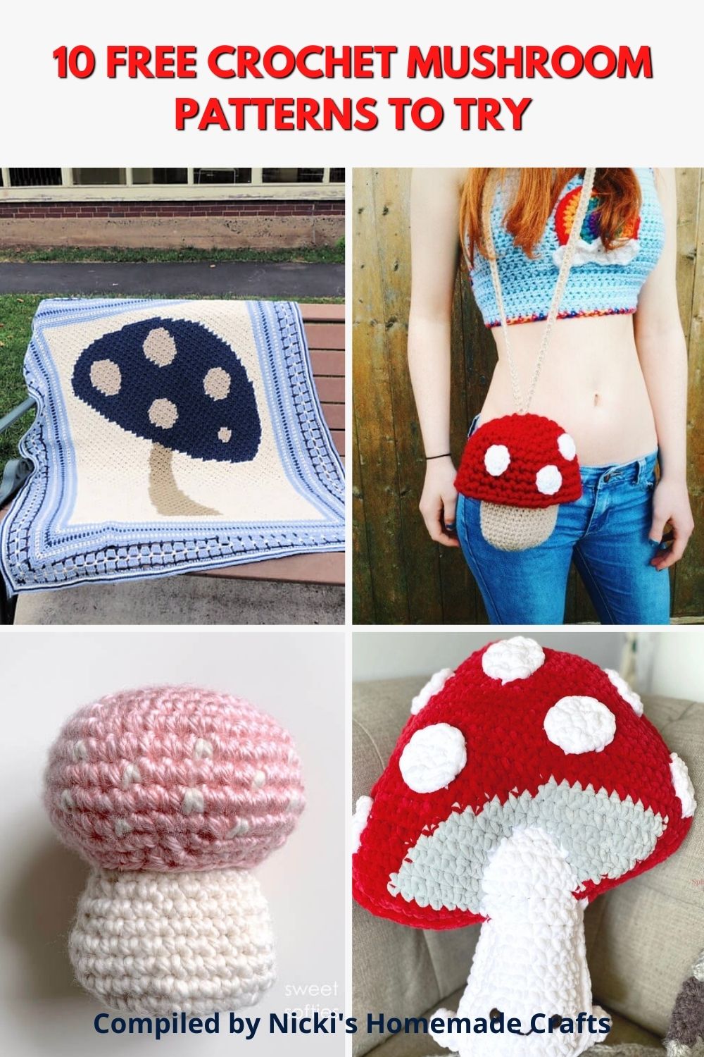 Free Crochet Mushroom Patterns Nicki S Homemade Crafts