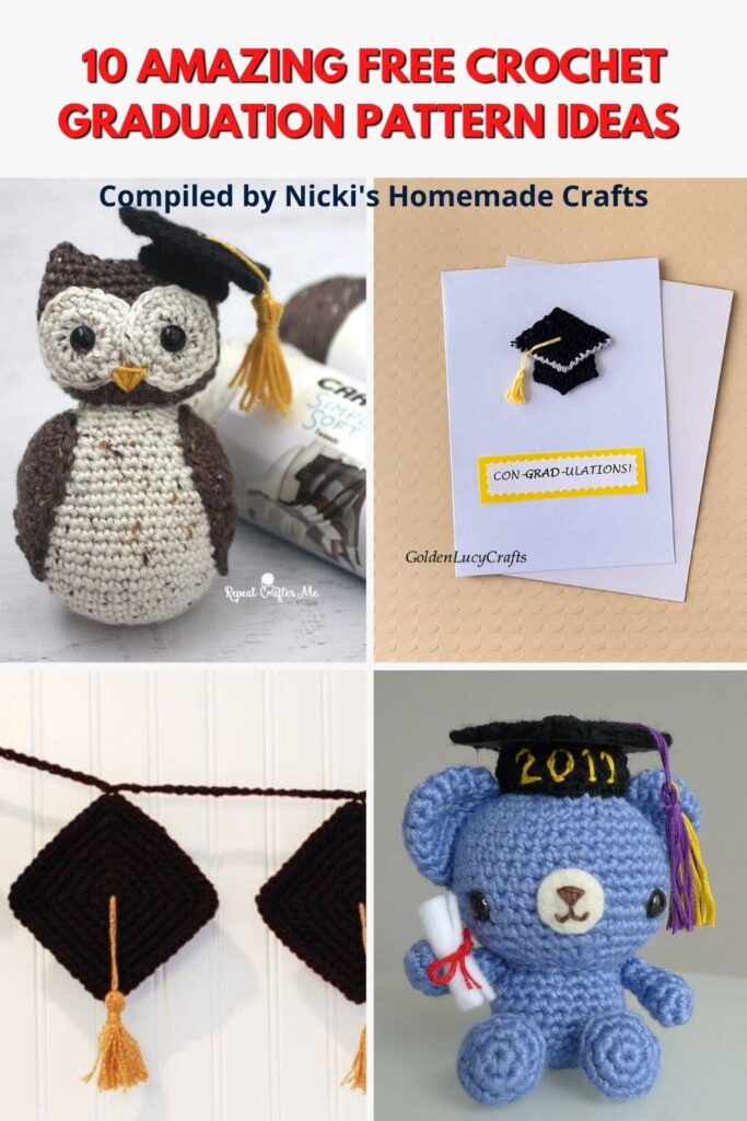 10 Free Crochet Graduation Pattern Ideas Nicki's Homemade Crafts