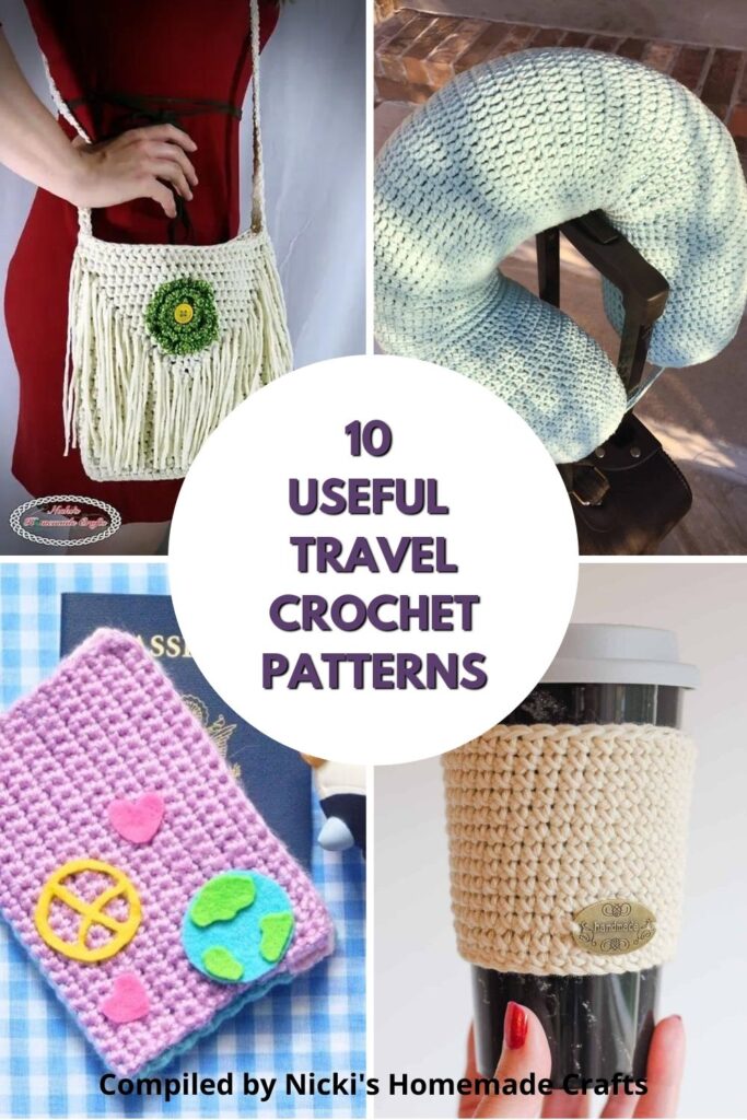 10 Useful Free Travel Crochet Patterns - Nicki's Homemade Crafts