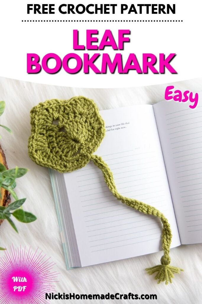 Free Crochet Leaf Bookmark Pattern Nicki's Homemade Crafts