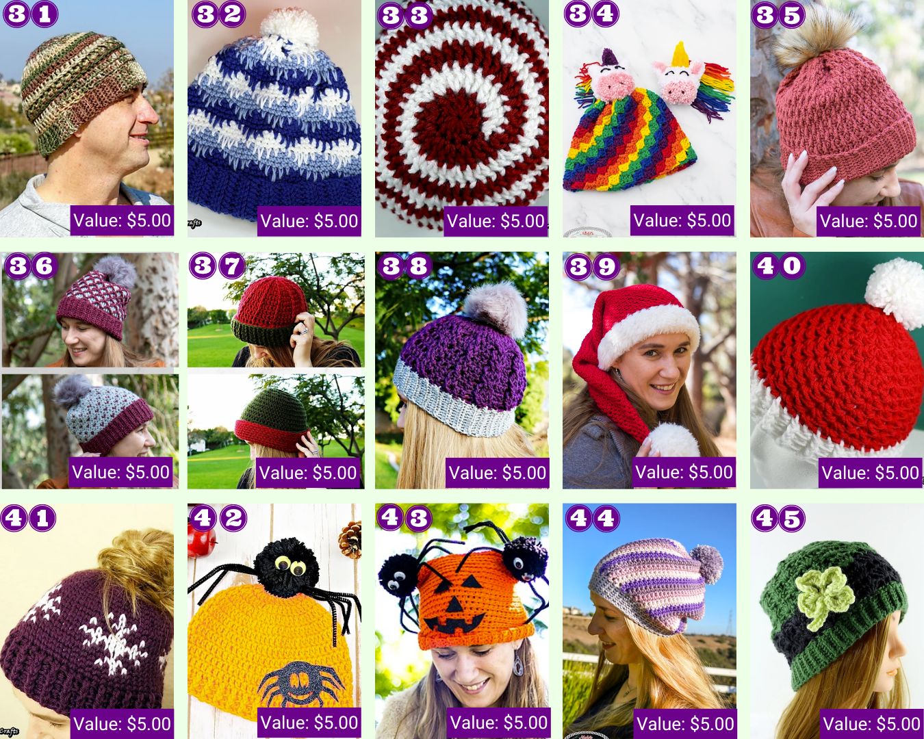 HEAD SPIN HAT WOMEN'S CROCHET PATTERN INSTRUCTIONS