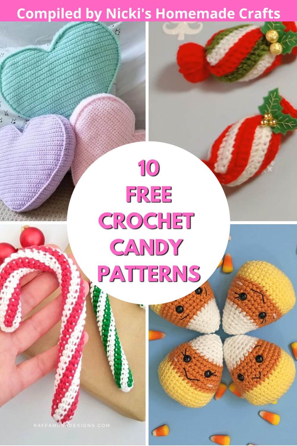 11 Sweet Free Crochet Candy Patterns Nicki's Homemade Crafts