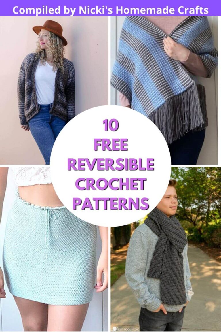 10 Amazing Free Reversible Crochet Patterns Nicki's Homemade Crafts