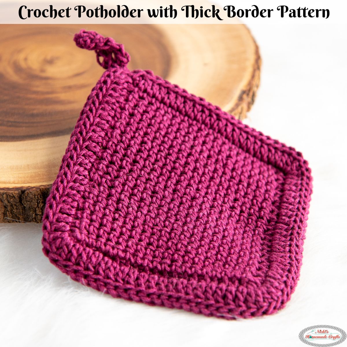 Free Thick Crochet Potholder Pattern with Envelope Border - Nicki's  Homemade Crafts